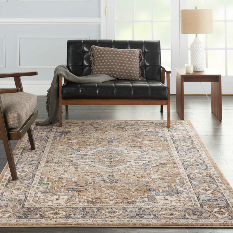 World Menagerie Sashi Oriental Beige/Gray Area Rug & Reviews Wayfair